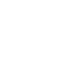 Vector icon in white showing a networked shield representing secure network monitoring