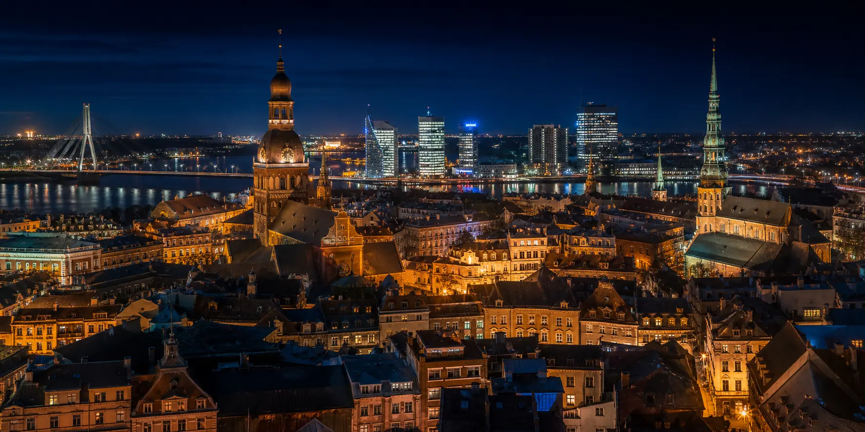 Riga skyline representing RTCS European operations
